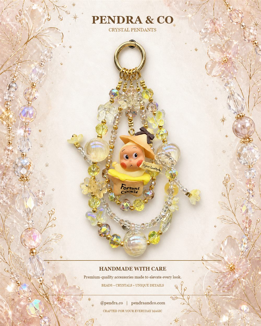 PENDRA & CO Fortune crystal charm