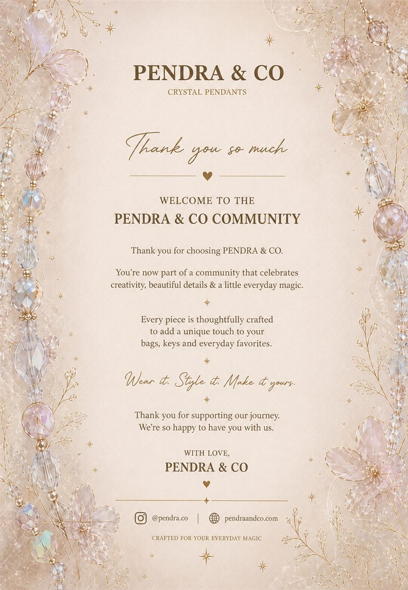 PENDRA & CO thank-you note